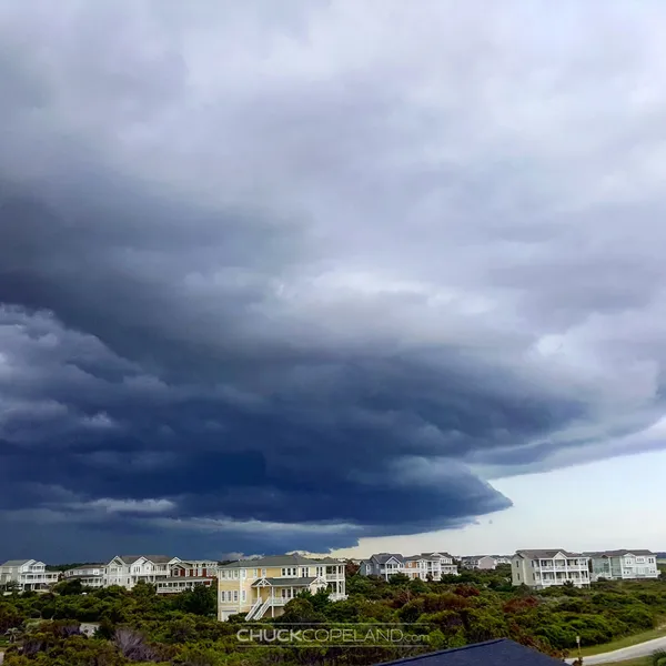 Shelf cloud at Holden Beach, NC